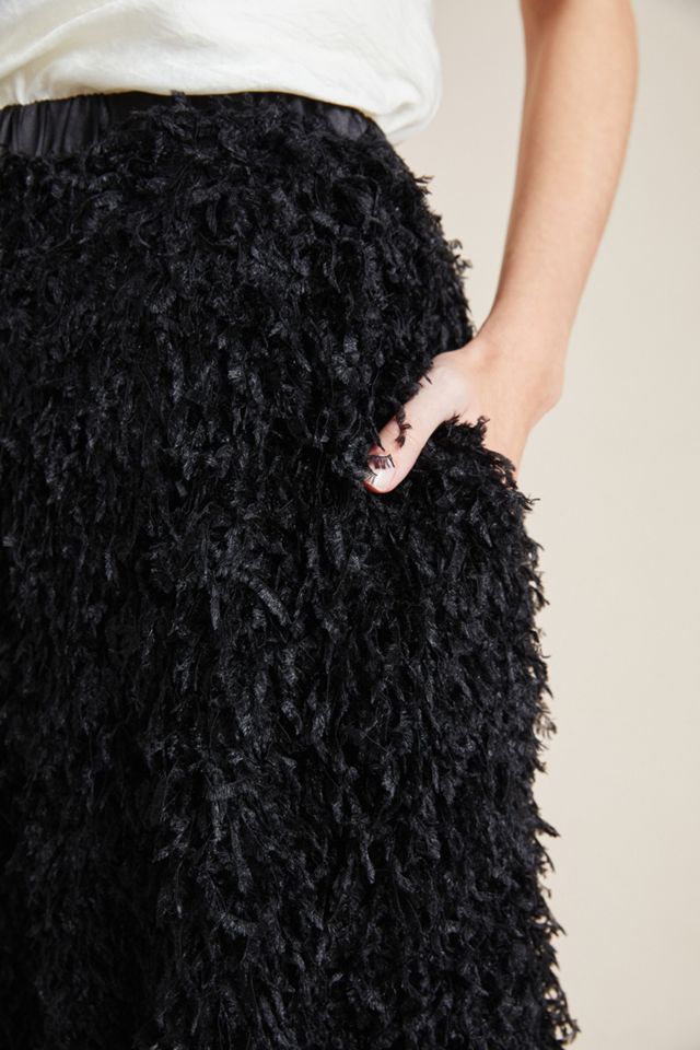 Chantal Feathered Maxi Skirt #2