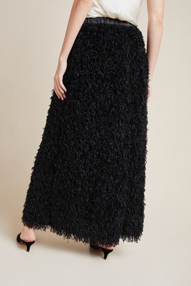 Chantal Feathered Maxi Skirt #3
