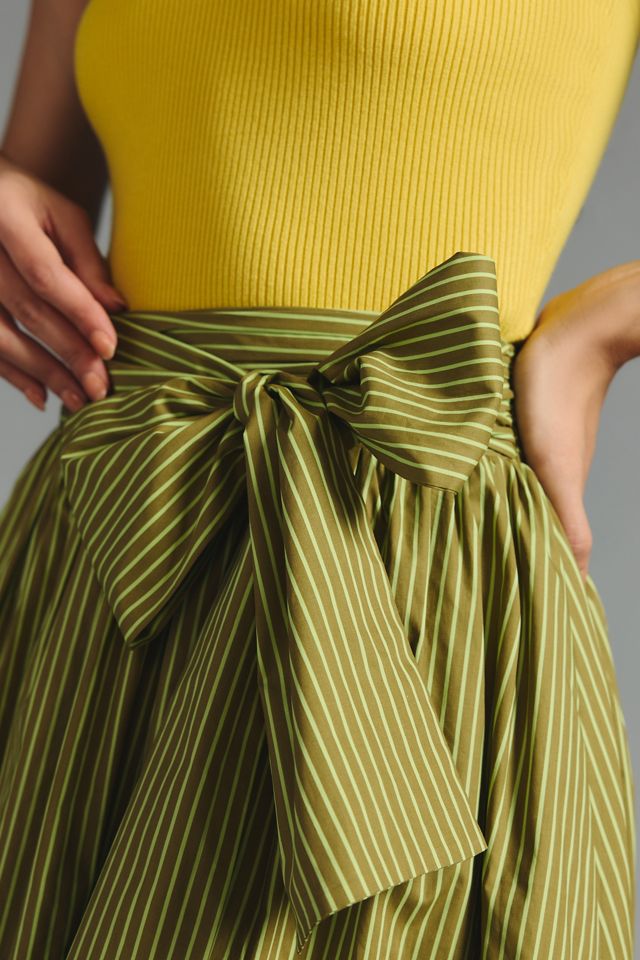 Sunday in Brooklyn Striped A-Line Skirt #3