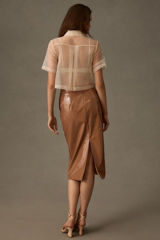 Sunday in Brooklyn Faux Leather Skirt #3