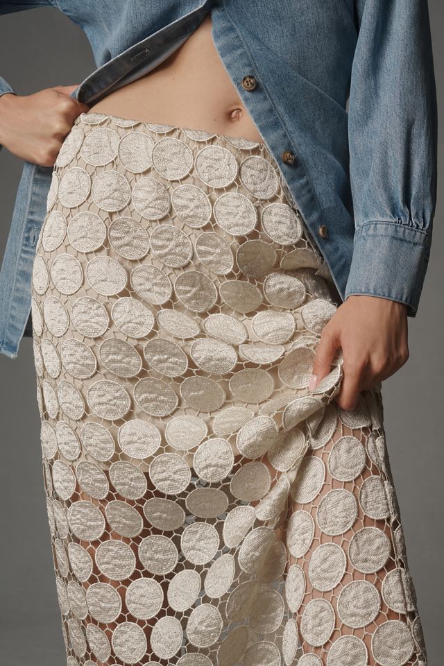 Sunday in Brooklyn Novelty Column Midi Skirt Anthropologie