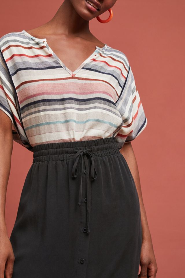 Cloth & Stone Buttonfront Skirt #3
