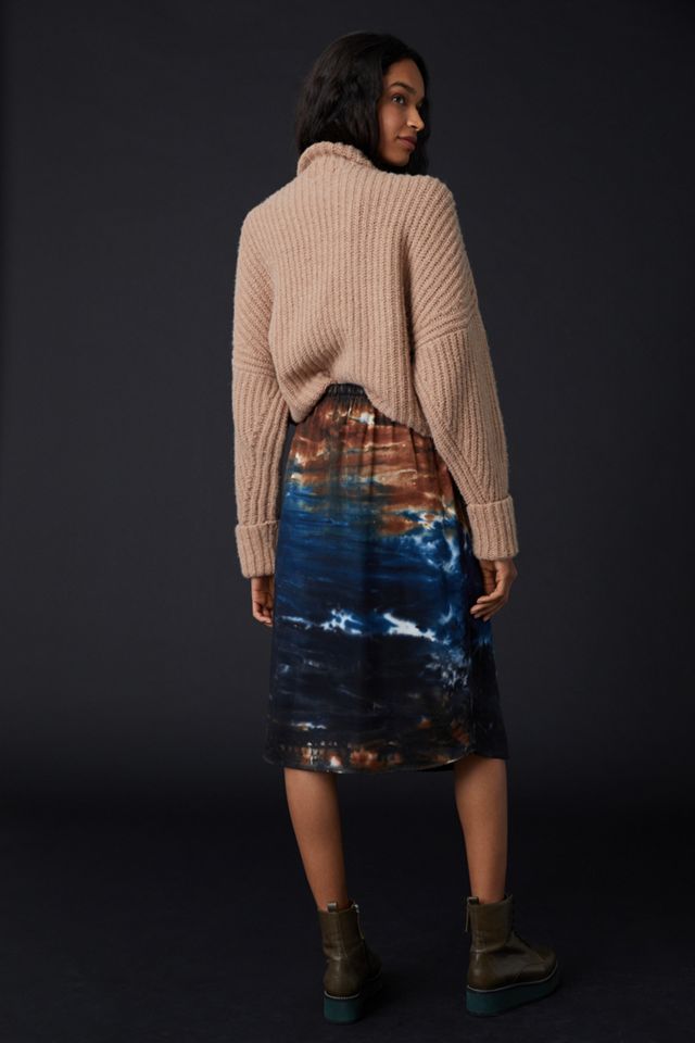Cloth & Stone Kira Tie-Dye Midi Skirt #1