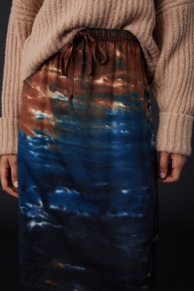 Cloth & Stone Kira Tie-Dye Midi Skirt #2