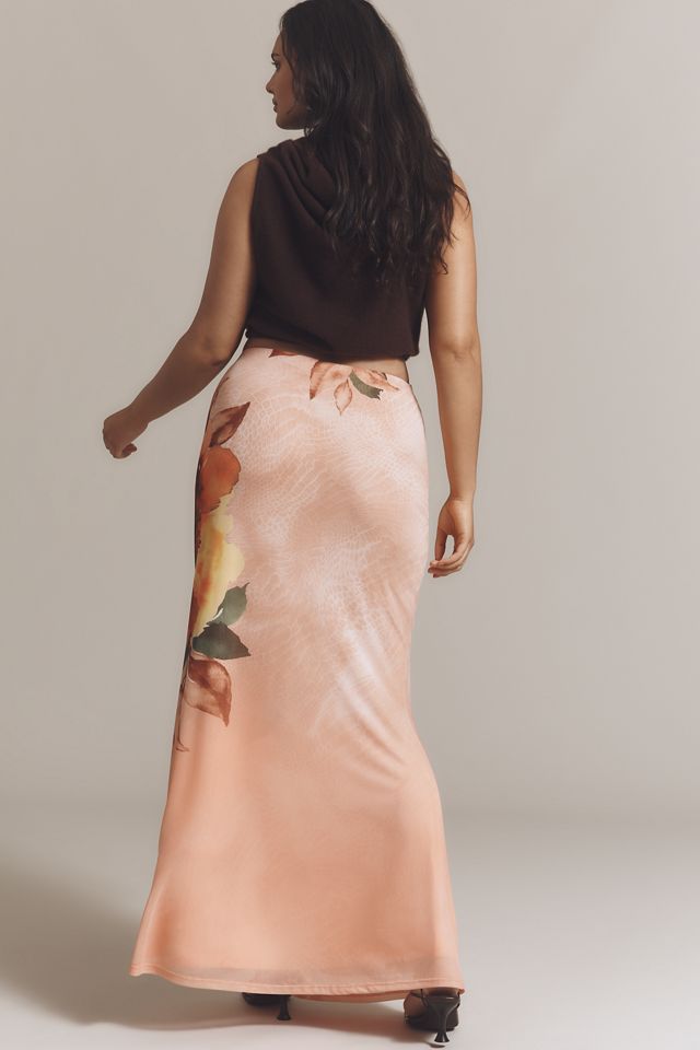 AFRM Plus Tegan Power Mesh Maxi Skirt #2