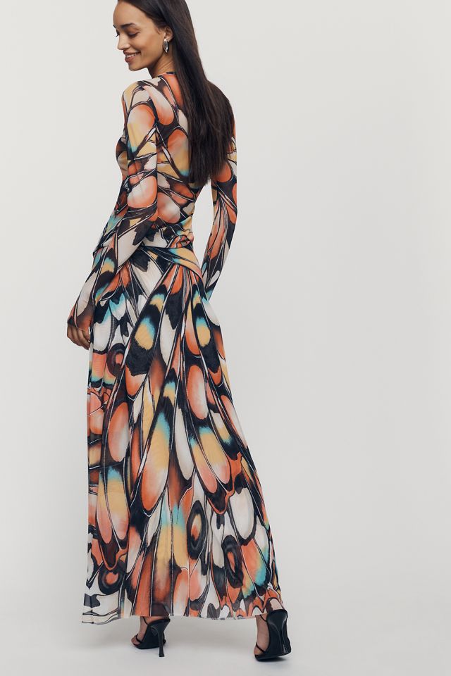 AFRM Sera Butterfly Maxi Skirt #3