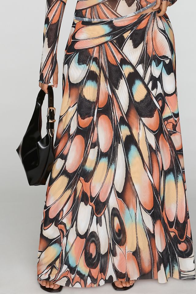 AFRM Sera Butterfly Maxi Skirt #5