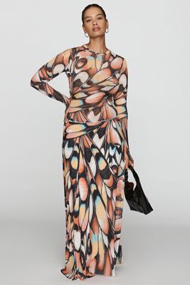 AFRM Sera Butterfly Maxi Skirt