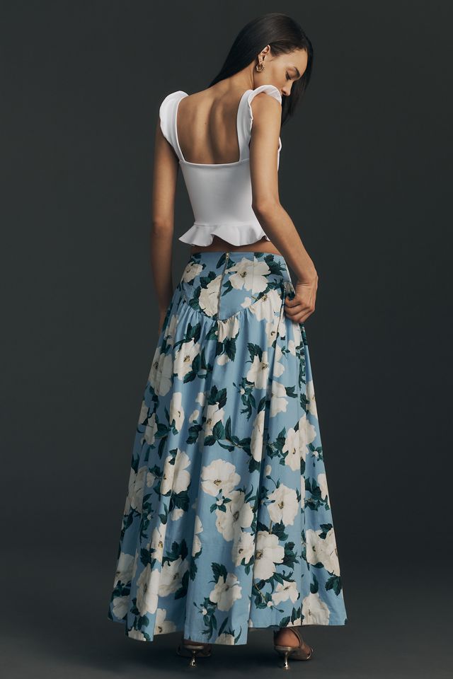 Maeve Basque-Waist Maxi Skirt #2