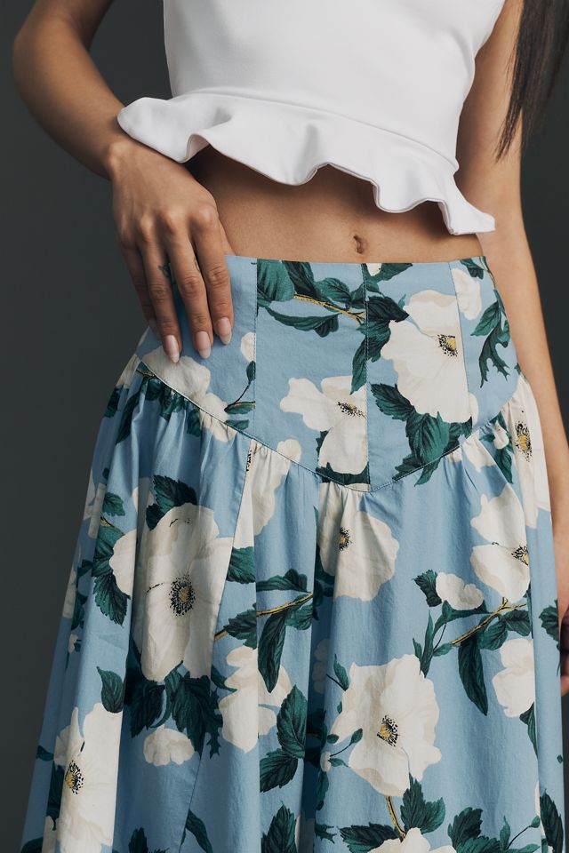 Maeve Basque-Waist Maxi Skirt #3