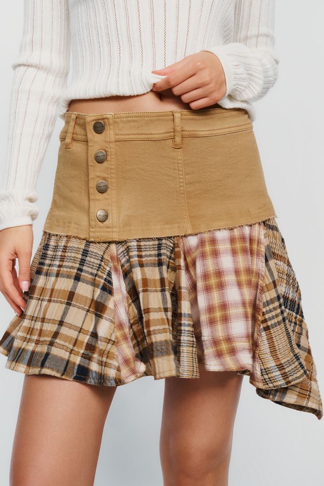 Pilcro Twofer Asymmetrical Mini Skirt #1