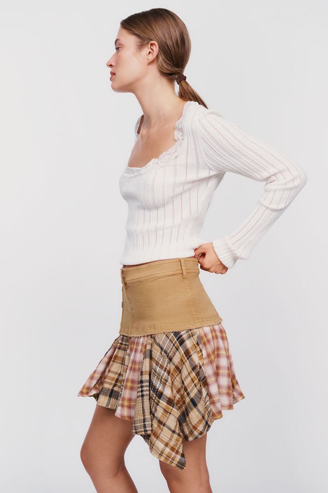 Pilcro Twofer Asymmetrical Mini Skirt #2