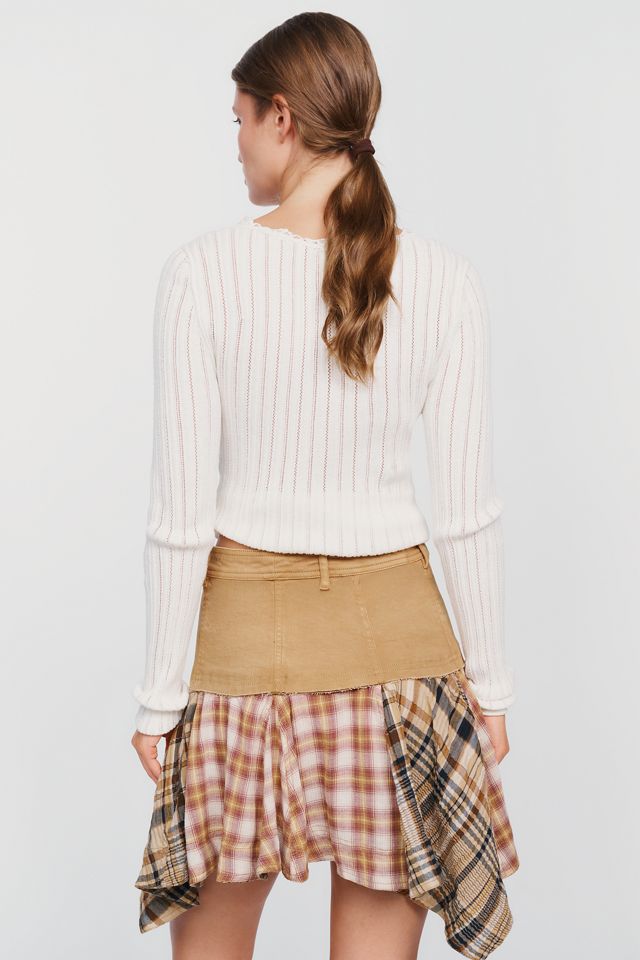 Pilcro Twofer Asymmetrical Mini Skirt #3