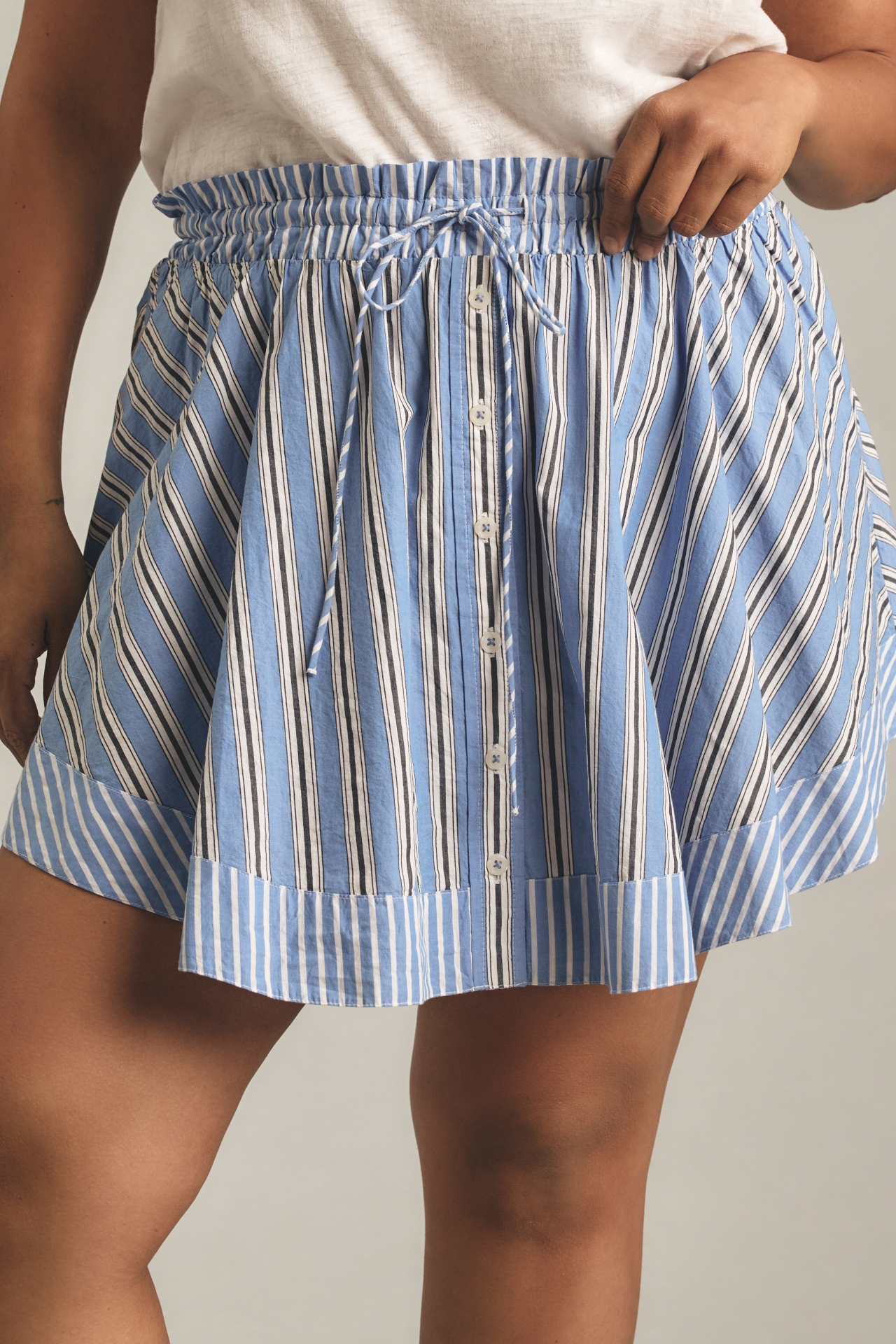 By Anthropologie Boxer Mini Skirt