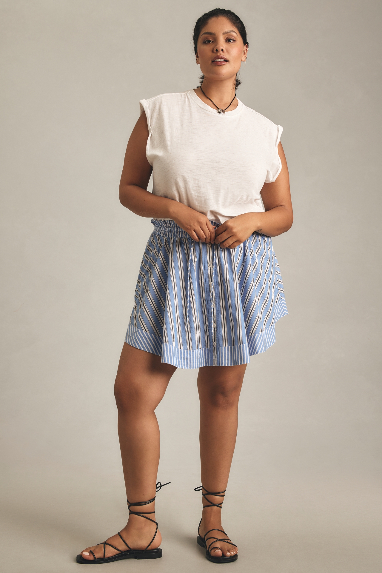 By Anthropologie Boxer Mini Skirt