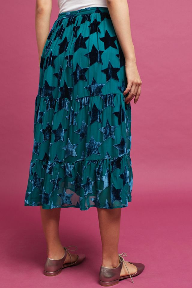 Starry-Eyed Velvet Burnout Skirt #3