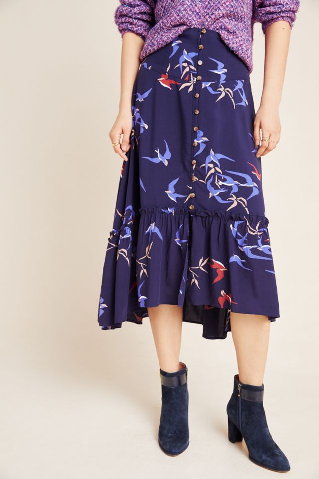 Merida Flounced Midi Skirt #1