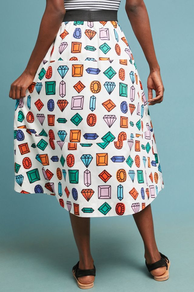Ann Howell Bullard x Anthropologie Gemstone Midi Skirt #1
