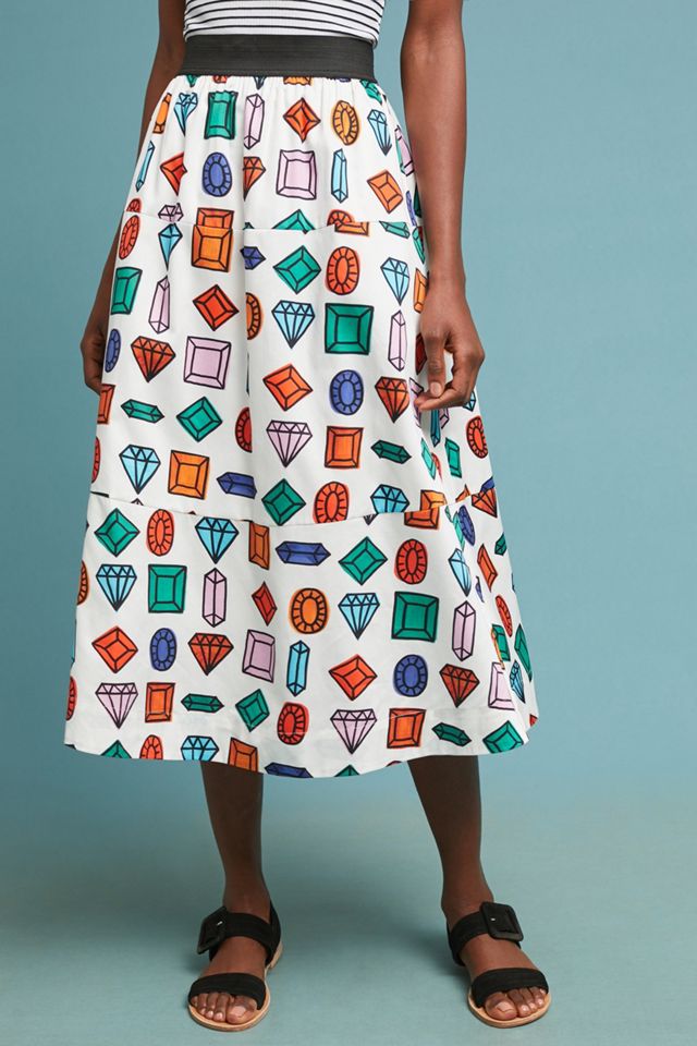 Ann Howell Bullard x Anthropologie Gemstone Midi Skirt #2