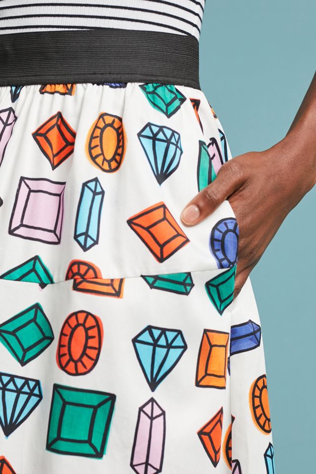 Ann Howell Bullard x Anthropologie Gemstone Midi Skirt #3