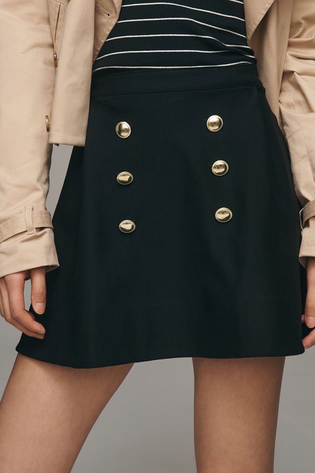 Maeve Ponte Skater Mini Skirt #1