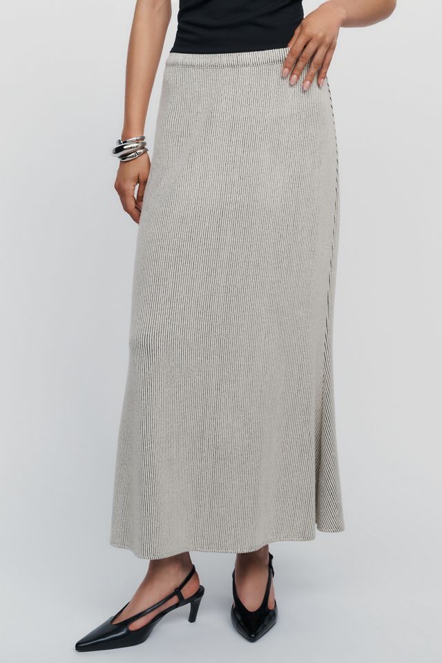 Maeve Knit Trumpet Midi Skirt #1