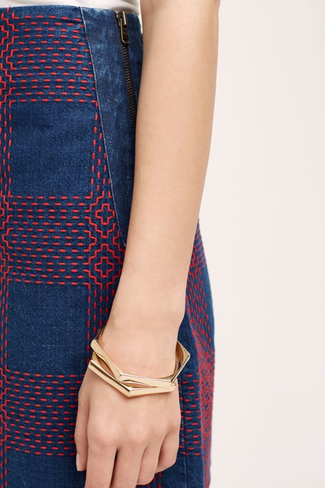 MiH Embroidered Denim Mini Skirt #3
