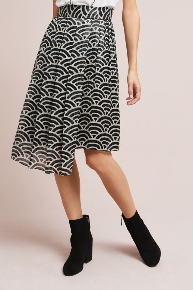 WHIT Silk Fan Skirt #1