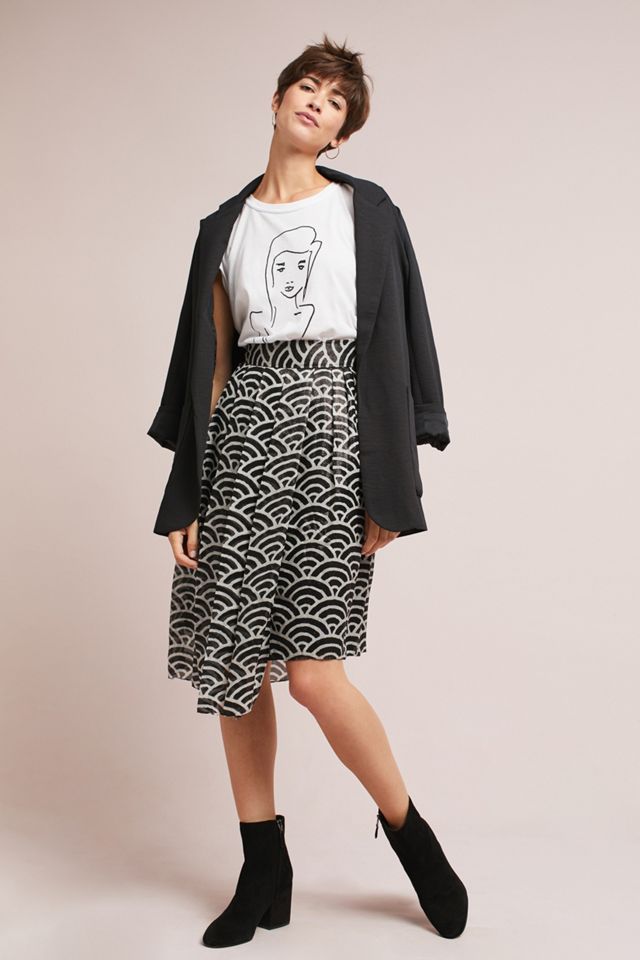 WHIT Silk Fan Skirt #3