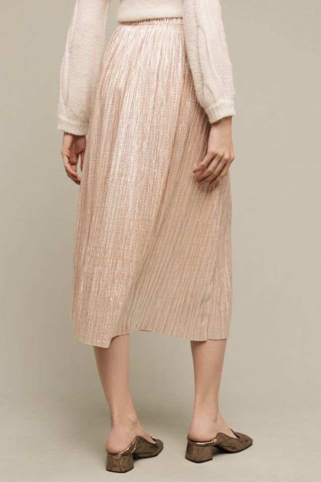 Dusted Metallic Midi Skirt #3