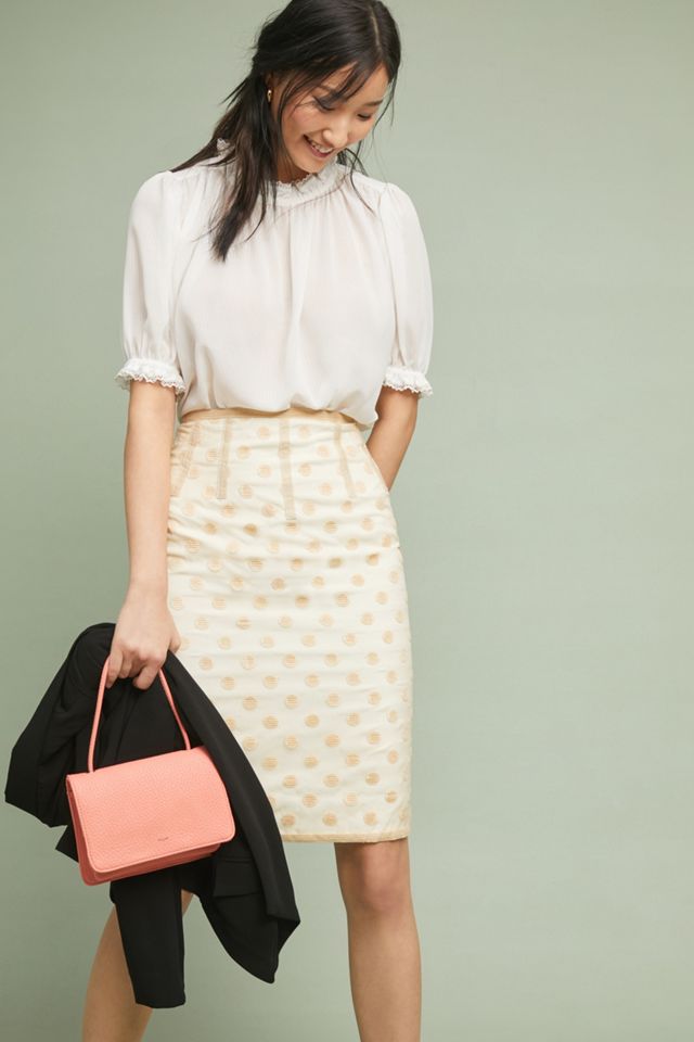 Tulle Polka Dot Pencil Skirt #1