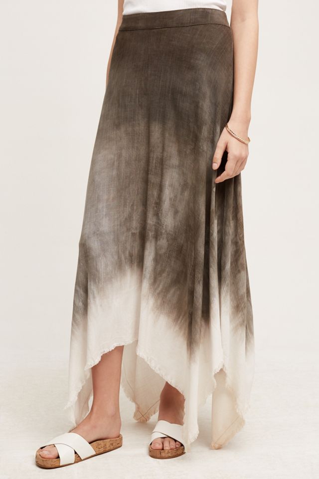 Dipped Horizon Maxi Skirt #2