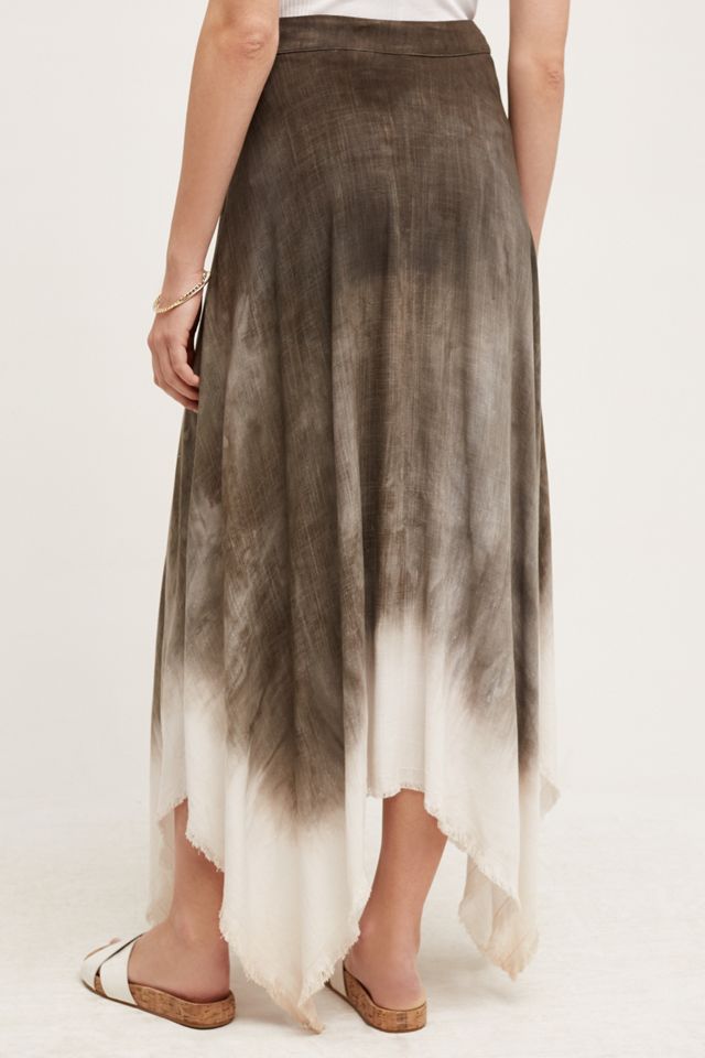 Dipped Horizon Maxi Skirt #3