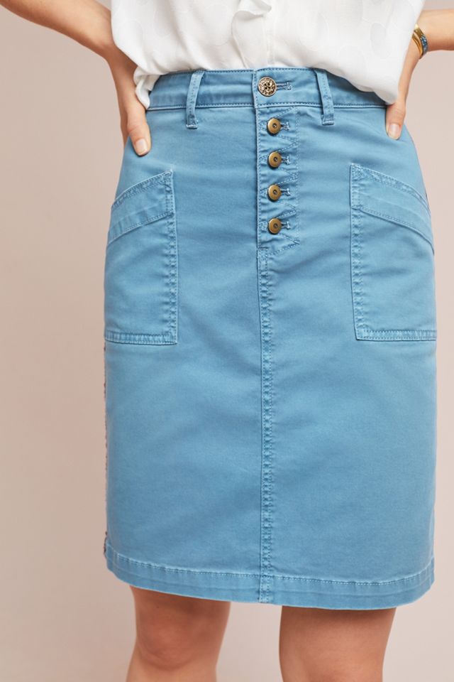Pilcro Chino Pencil Skirt #2