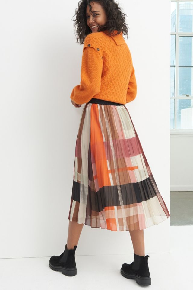 Isola Pleated Midi Skirt #1