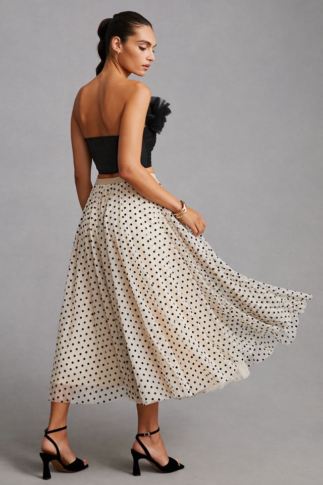 Daniel Rainn Tulle Polka Dot Skirt | Anthropologie