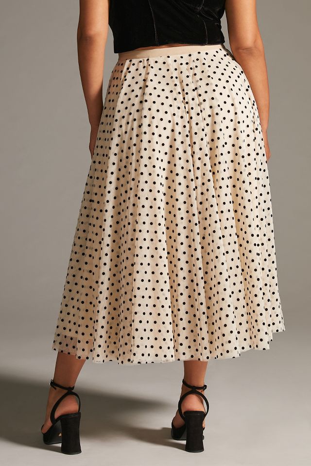 Polka dot 2025 skirt anthropologie