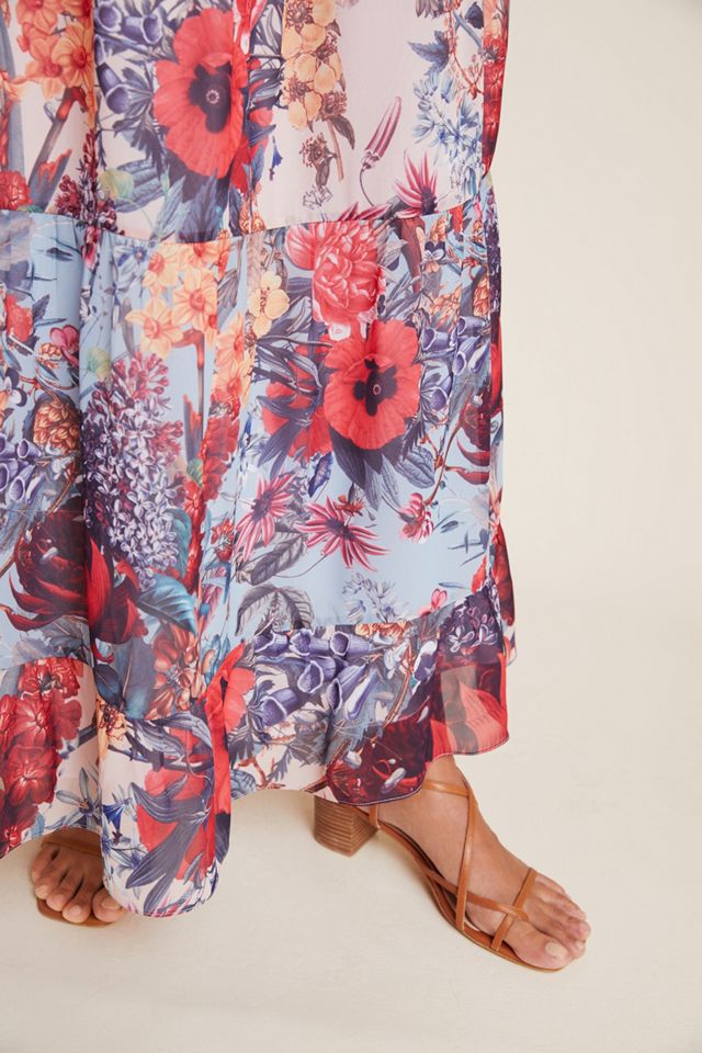 Amirita Floral Tiered Maxi Skirt #2