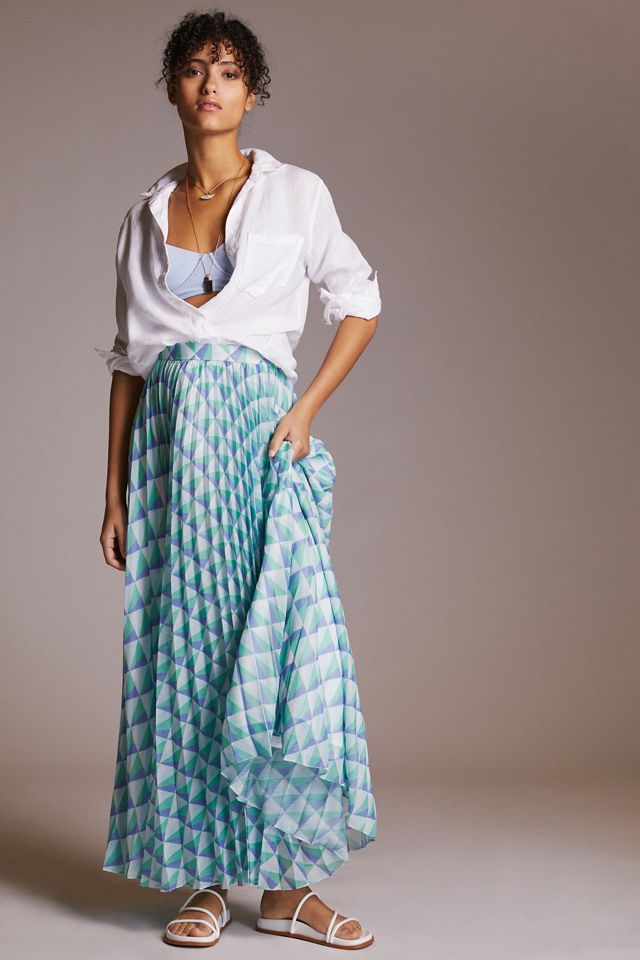 Pleated Maxi Skirt #3