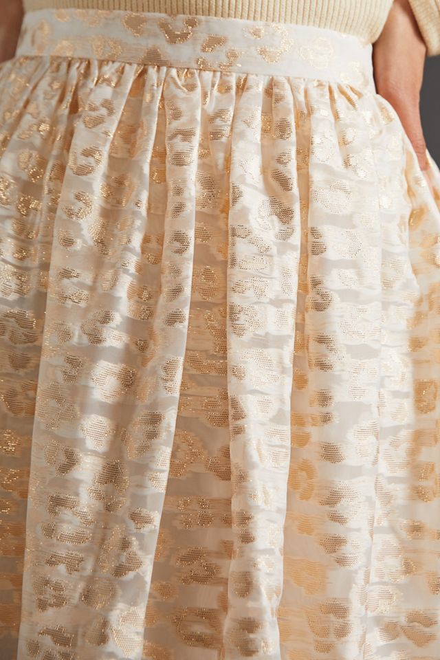 Burnout Shimmer Maxi Skirt #2