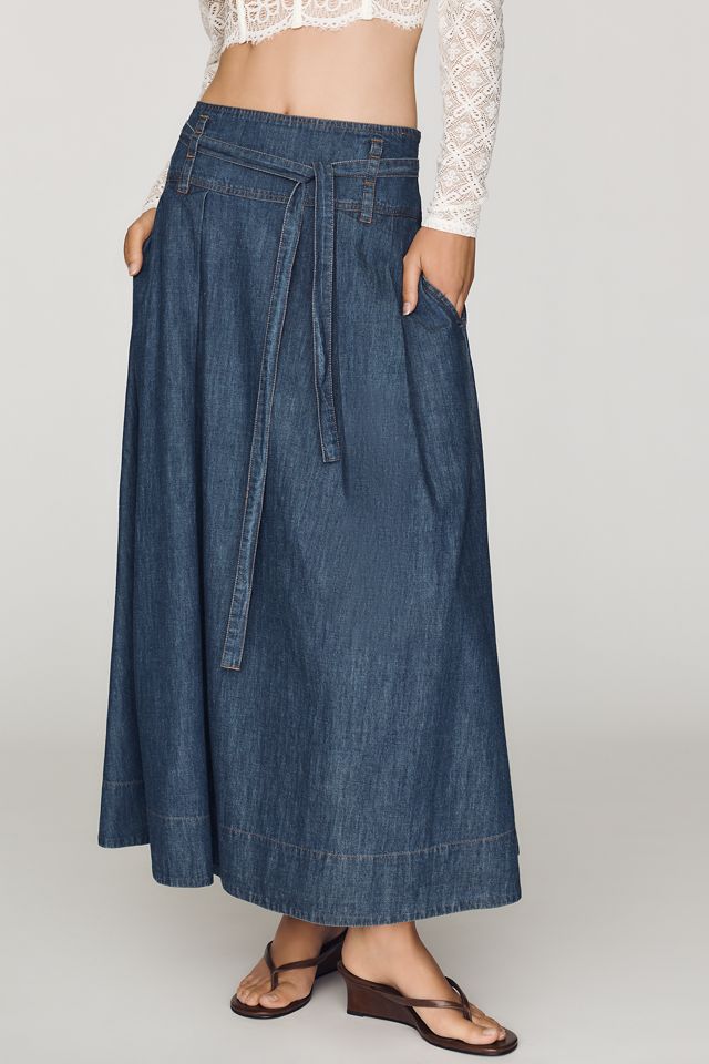 Second Female Evana Denim Midi Skirt #1