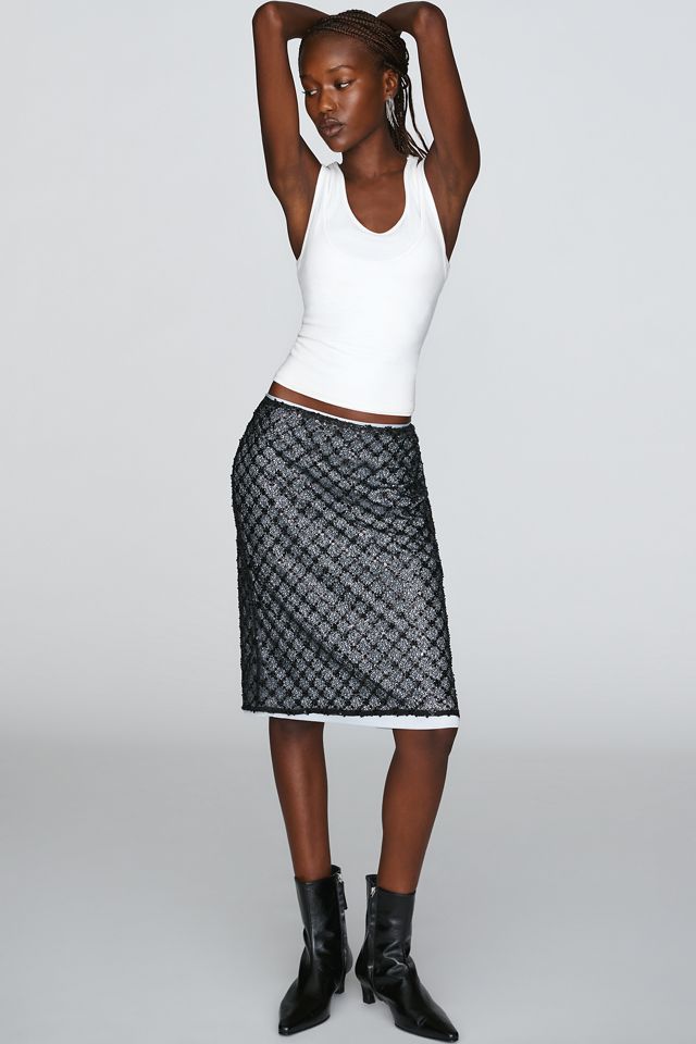 Second Female Shima Sequined Midi Skirt #1