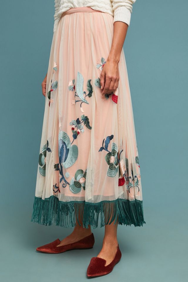 Fringed Tulle Skirt #1