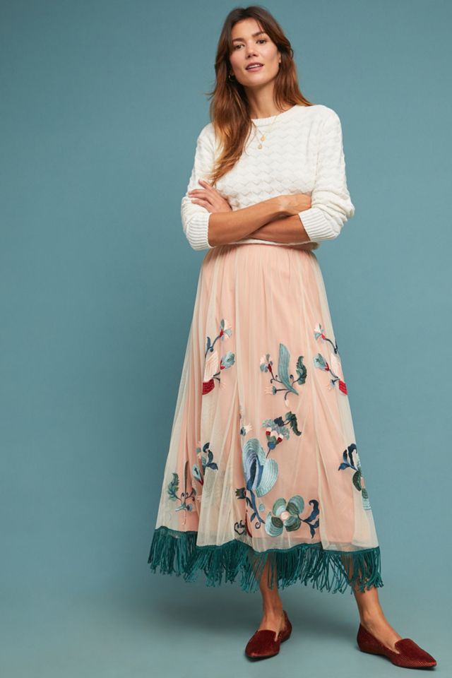 Fringed Tulle Skirt #3