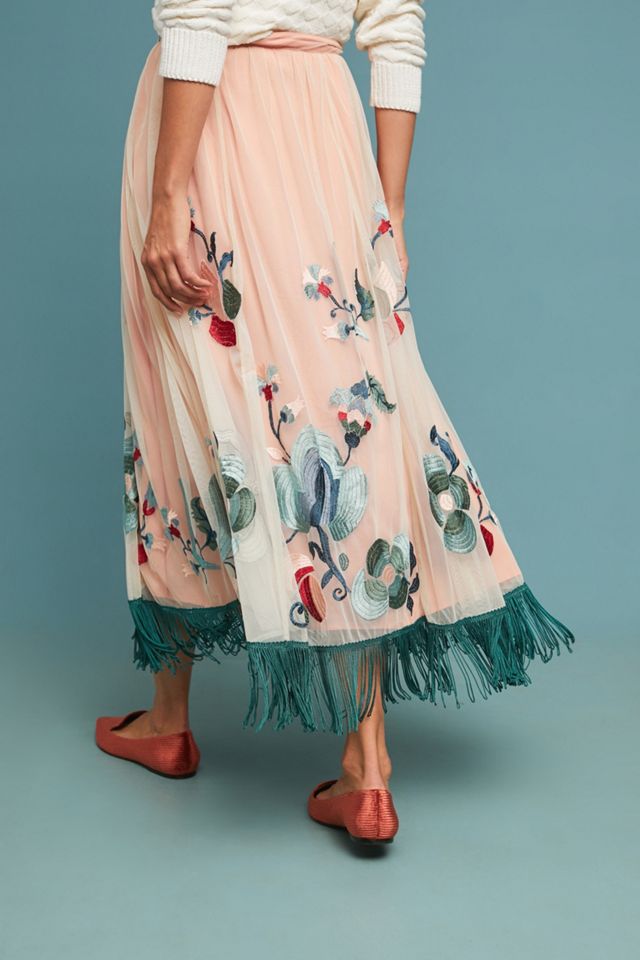Fringed Tulle Skirt #4