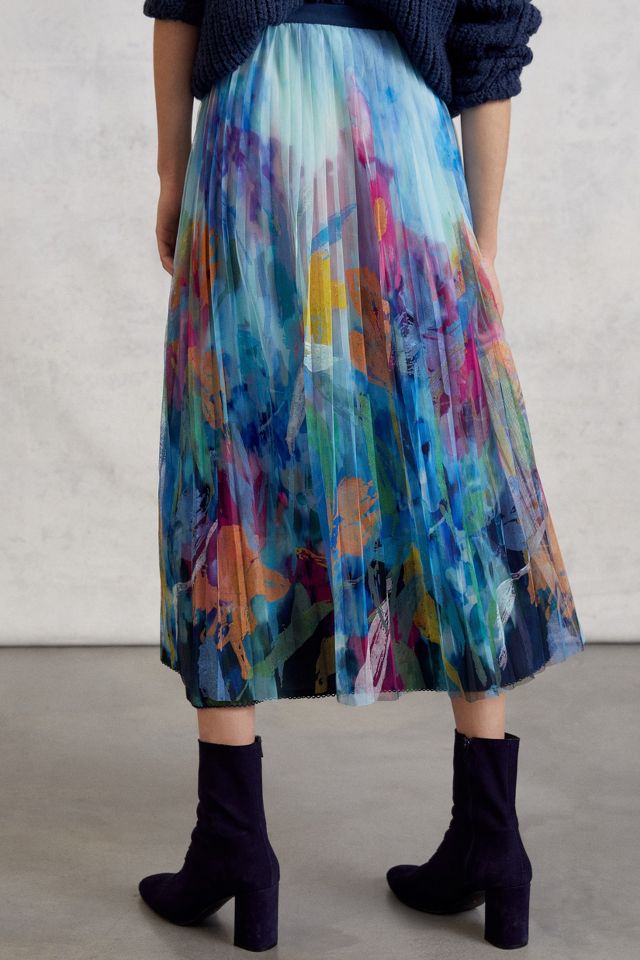 Maeve Chrysanthe Tulle Maxi Skirt | Anthropologie