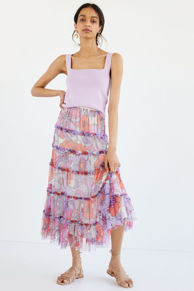 Maeve Tiered Tulle Maxi Skirt #3
