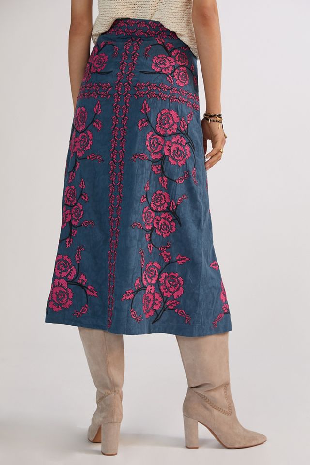 Embroidered Midi Skirt #2