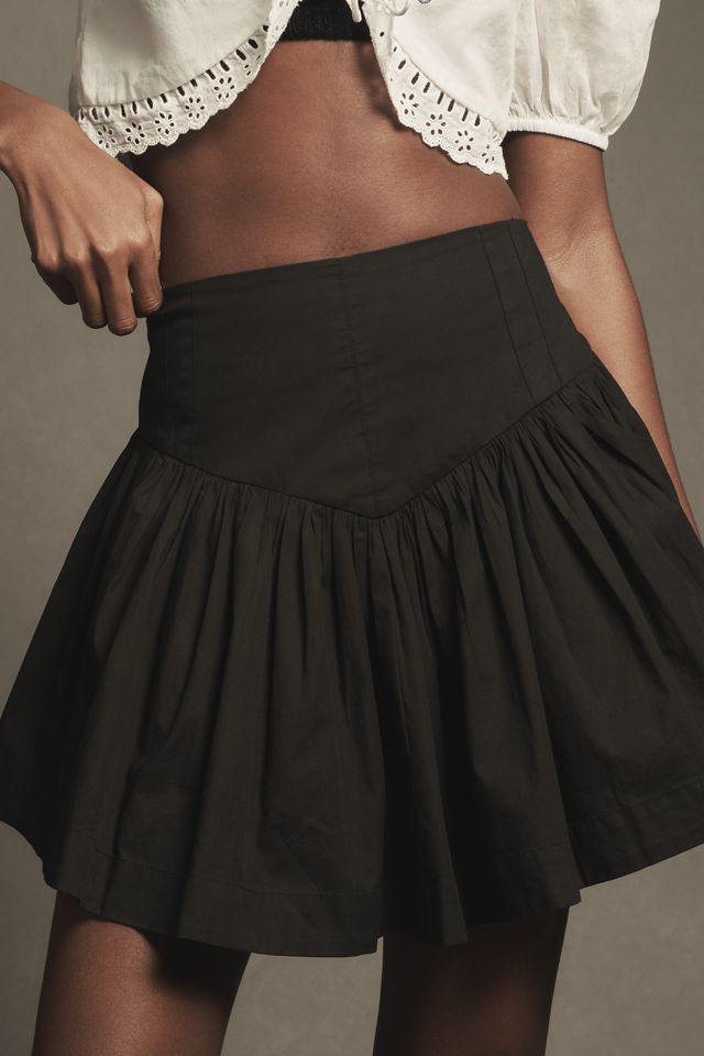 Maeve Basque-Waist Flirty Mini Skirt #1