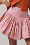 Maeve Basque-Waist Flirty Mini Skirt